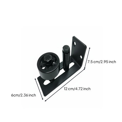 Barn Door Anti Tilt Device Powder Coated Bottom Roller Guide Easy to Install