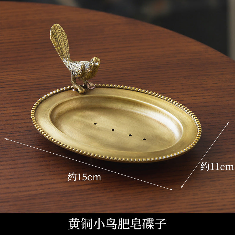 Brass Bird Soap Dish