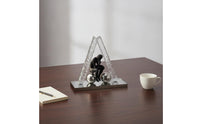 Crystal Figurine Modern Tabletop Ornament Geometric for Bookshelf