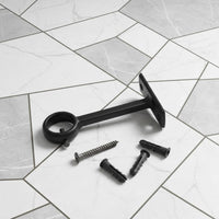 Metal Curtain Rod Bracket Sturdy Single Rod Bracket Easy to Install Metal Curtain Mount for Wall