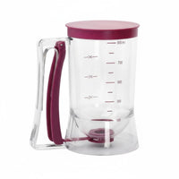 Measuring Batter Dispenser Clear Plastic No-Leak Batter Dispenser