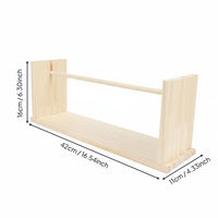 Wooden Ribbon Rack Sturdy and Yarn Spool Holder Portable Creative Craft Thread Stand for Florists, Flower Shop