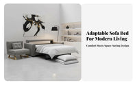 Single Fold-Retractable Lounger Foldable Multi-Position Armchair Bed Space-Saving Easy to Reshape for Office Workers, Balcony