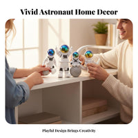 Space these figurinese Miniature Astronaut Figurine Giftprepared Astronaut Statuette Creative Design Desktop decoration Wide Application for Adults, Children, Party Planners, Home Decor, Living Room, Bedroom, Car dashboard