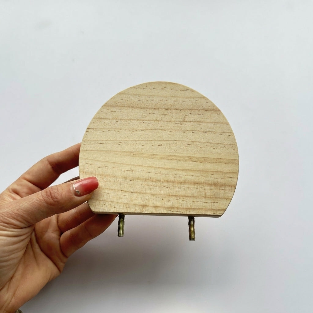Wooden Avian Perch Stand, Smooth Wooden Perch for Small Parakeets and Cockatiels, Climbing Stand Accessory for Cages