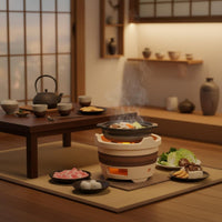 Retro Pottery Ember Brazier Multi-Functional Chinese Clay Brazier Multifunctional Earthenware for Indoor, Outdoor, Camping
