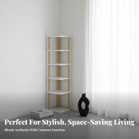 Multi-Tier Corner Shelf Space-Saving 5-Tier Corner Shelf Easy Assembly