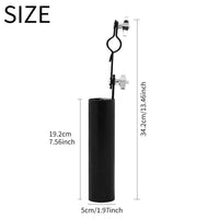Drumstick Holder Tube, Carbon Steel Stick Bag with Steel Support Frame, Double-Shoulder Drumstick Carrier