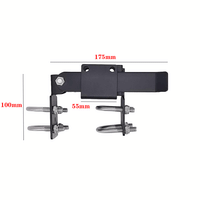Chain Link Fence Latch Heavy Duty Double Latch Lock for 1.375 Inch Fence Frame