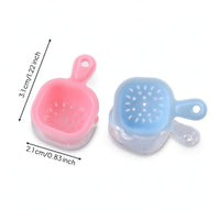 2 Pieces Miniature Colander Realistic Dollhouse Strainer Detailed Food Colander for Pretend Play