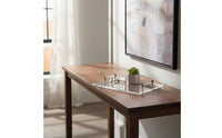 Vanity Tray with Handles Rectangular Acrylic Tray with Handles Sturdy for Entryway