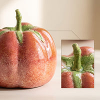 Ceramic Pumpkin Glossy Pumpkins Stylish for Living Room