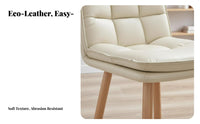 Wooden Rolling Chair Curved Backrest Office Furniture Ergonomic Design