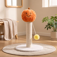 Stable Cat Scratching Post with Toy Sturdy Sisal Scratching Post Padded Pet Furniture Interactive for Cats, Kittens, Small Apartments, Living Room