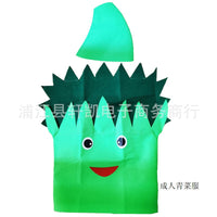 成人儿童节表演服装 无纺布水果苹果香蕉蔬菜服 舞台走秀亲子衣服