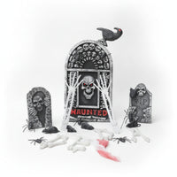 Halloween Tombstone Prop Black and White Foam Tombstone Decoration 3D Look