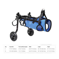 Lightweight Design Hind Leg Dog Wheelchair Allows Pet to Relieve Itself Adjustable Dog Wheelchair for Disabled Pets