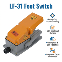Industrial Momentary Foot Pedal Switch, CE Certified Heavy Duty Aluminum Foot Pe #variant:LF-31