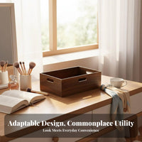 Rectangular Catchall Japanese-Inspired Design Wavy border Catchall Tray Multi-Purpose Space Saving for Homeowners, Entryway