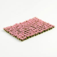 Scenery Mat with Flowers Dense Miniature Flower Cluster Low-Height for Modelers