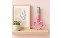 Decorative Heart Car Pendant Lightweight Car Ornament with Wings Compact Angel Wings Pendant Colorfast for Drivers