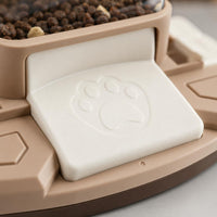 Brain-Teaser Feeder Tray Sliding Covers Pet Feeding Tray Square Shape for Dogs