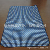 Acrylic Cashmere Picnic Blanket with PEVA Black Film and PE Aluminum Film for Camping