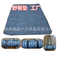 Acrylic Cashmere Picnic Blanket with PEVA Black Film and PE Aluminum Film for Camping