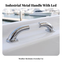 Chrome-Finish Lighted Door Grab Bar