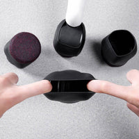 5 Pieces Slip-on Chair Leg Caps with Felt Bottom Quiet Chair Leg Cap with Felt Thickened Thick