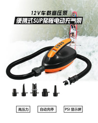 12V Electric Air Pump for SUP Paddle Boards and Inflatable Tents