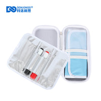 Portable Insulin Cooler Bag with Thickened Ice Pack, Soft Shock-Absorbing Medicine Travel Case