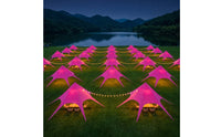 Waterproof Star Shade Tent Large Peaked Canopy Tent Heavy Duty Canopy with Carry Case Spacious for Event Planners