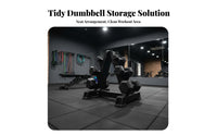 Space-Saving Design V-Shaped Dumbbell Rack Heavy-Duty Vertical Dumbbell Stand Stable Base Vertical Weight Storage Rack Easy Reach for Home Gym Users, Personal Trainers