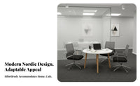 Round 4-Person Table Minimalist Design Cafe Furniture Stable Base for Coffee Bar