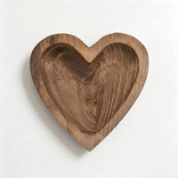 Heart Shaped Wooden Bowl Multi-Purpose Wooden Bowl Handmade
