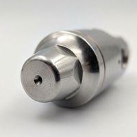 Nozzle 4BSPT Misting Low Pressure, Pneumatic Anti-Drip Nozzle 4BSPT, Stainless S #variant:Non-adjustable Siphon Round