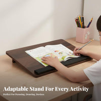 Adjustable Book Holder Foldable book Stand adaptable Multi-Functional for Readers, Adults, Studying, School, Home