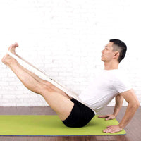 Iyengar Cotton Yoga Strap with Reinforced Buckle for Stretching and Flexibility