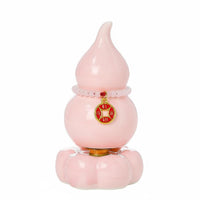 Ceramic Gourd Statue Cute Design Hulu Gourd Statue Good Luck Charm Chinese Fortune Calabash for Living Room