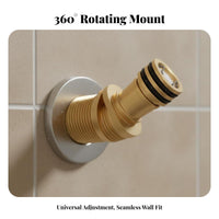 Built-in Filter Eccentric Shower Connector Thickened Brass Shower Mixer Curved Leg Easy Installation for Bathroom Renovation