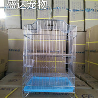 Medium Bird Cage for Breeding and Ornamental Parrots, Thickened and Encrypted Wire Villa Birdcage for Myna and Thrush Birds