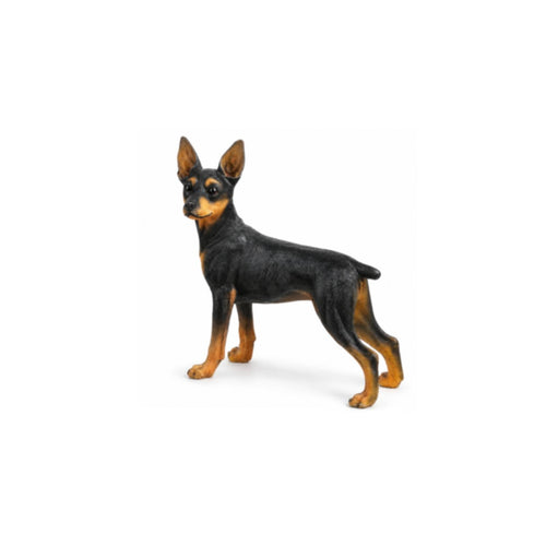 Doberman Sculpture Lifelike Doberman Statue Resin for Dog Lovers