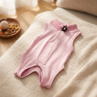 Cat Recovery Suit with fasteners, Modal Post Surgery Cat Clothes, Turtleneck Recovery Suit, Anti-Licking Cat Surgery Suit