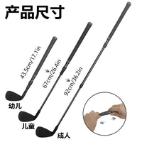 Adjustable Three-Section Golf Chipper Practice Club for Youth and Adults