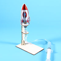 小学生创意科技发明小制作空气火箭发射器手工diy玩具科学小实验