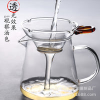 Fine Mesh Glass Tea Strainer Set for Kung Fu Tea Ceremony