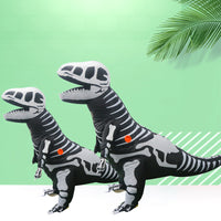 Halloween Inflatable Skeleton Dragon Costume Funny Performance T-Rex Outfit