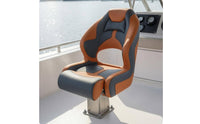 Marine Driver Seat Molded High Back Boat Seat Upholstered