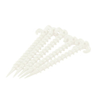 Luminous Spiral Tent Pegs for Outdoor Camping and Canopies, Portable Plastic Ground Stakes